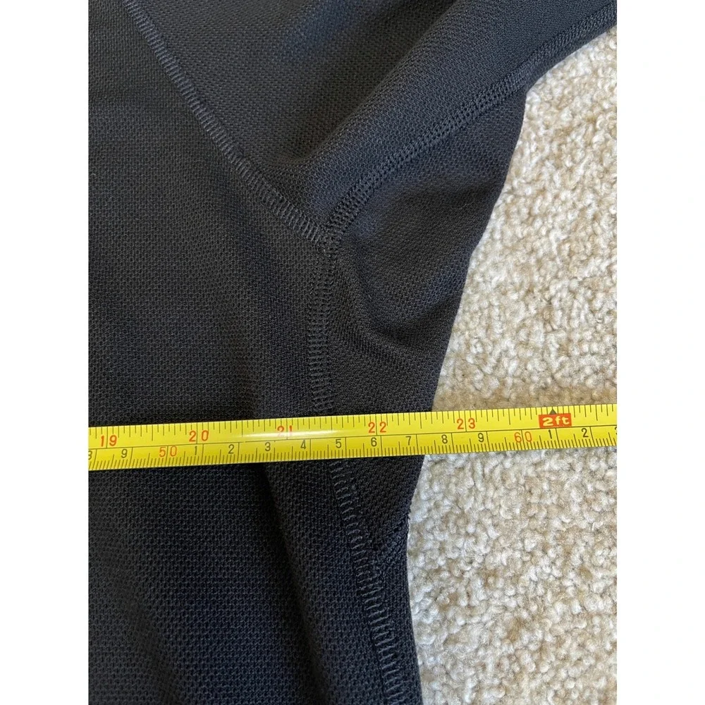 The North Face Mens L Black Quarter Zip Polartec Pullover Long Sleeve Shirt
